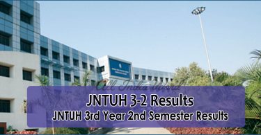 JNTUH 3-2 Results 3rd Year 2nd Sem