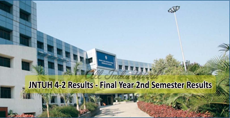 JNTUH 4-2 Results - Final Year 2nd Semester Results