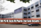 jntuh mtech mpharm results 2018